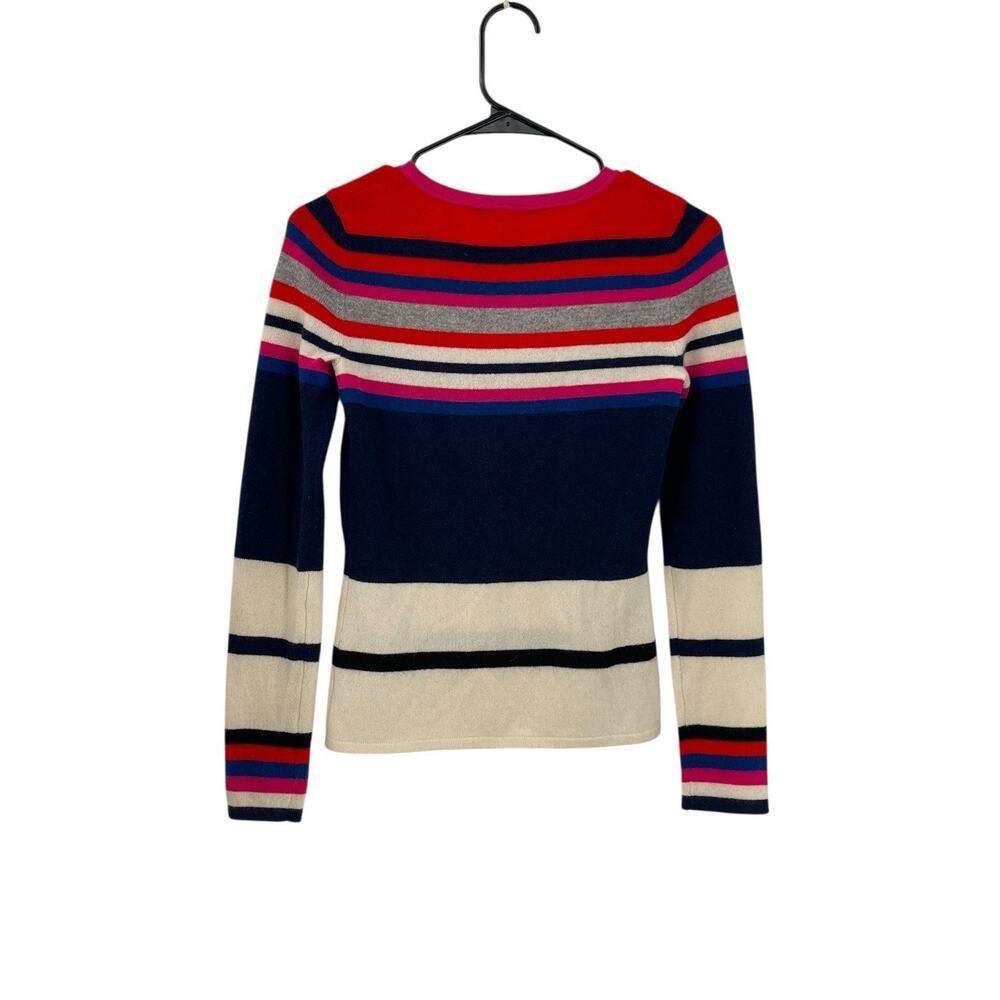 Diane Von Furstenberg Jolanta Sweater Striped Cashmere Size P XS - Picture 4 of 9